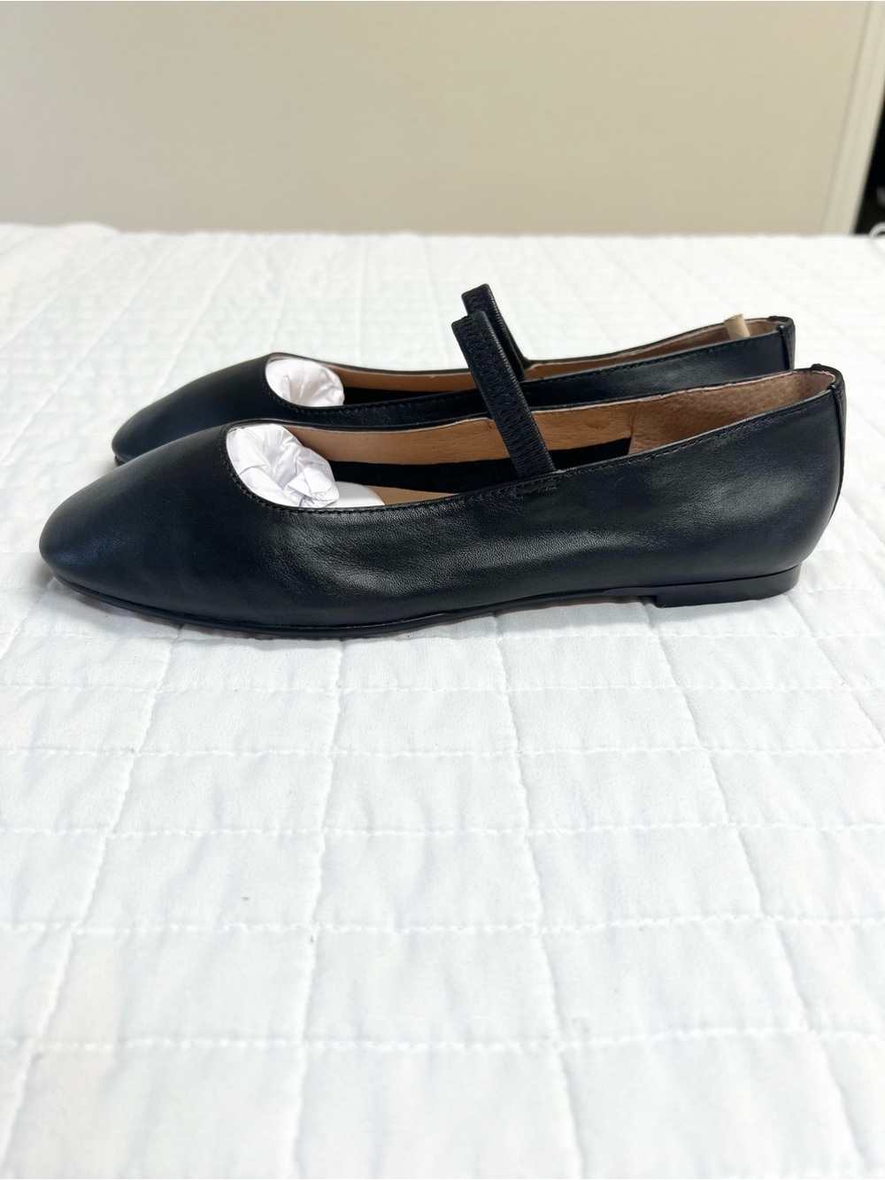 Madewell The Greta Ballet Flat in Black Leather Size 6 NWOB - Picture 7 of 12